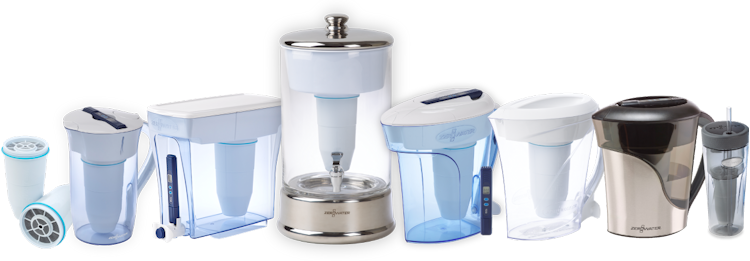 The ZeroWater Water filter Jugs Family