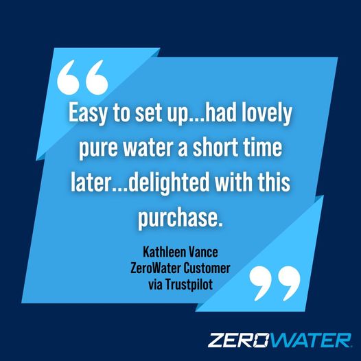 ZeroWater Trustpilot review