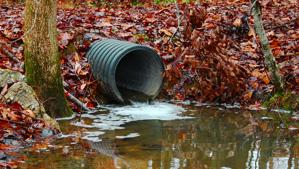 Environmental and Health Implications - A waste water drainage pipe redirecting water and polluting the environment